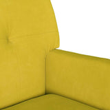 Chesterfield Bench Yellow 112 x 65.5 x 75 cm Velvet 42019292