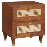 Bedside Cabinet 2 pcs Brown 40 x 33.5 x 46 cm Solid Acacia wood 4018879