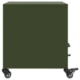 Bedside Cabinet Olive Green 36x39x43.5 cm Steel 846712