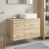 Bathroom Furniture Set 2 pcs Sonoma Oak Engineered Wood 3403978