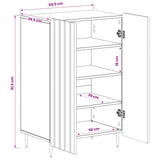 Shoe Cabinet ZWOLLE 59.5 x 39.5 x 91.5 cm Engineered Wood 896433