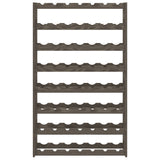Wine Rack for 56 Bottles Grey Solid Wood Pine 373382