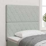 Headboard with Headboard Light Grey 100 cm Faux Leather 3337752