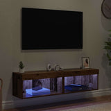 TV Cabinet Set 2 pcs Old Wood 60 x 30 x 30 cm Engineered Wood 882961