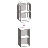 Firewood Rack Black 40x30x75 cm Cold-rolled steel 864191