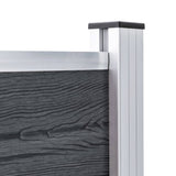 Fence Posts 3 pcs Aluminium 185 cm 49077