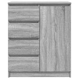 Sideboard with Drawers Grey Sonoma 71x35x84 cm Engineered Wood 861585