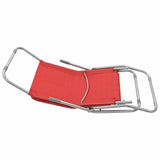 Folding Sun Loungers 2 pcs Textilene Red 44339