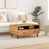 ZNTS Coffee Table 80x54x40 cm Solid Wood Acacia 356868