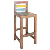 ZNTS Bar Stools 2 pcs Solid Reclaimed Wood 245800