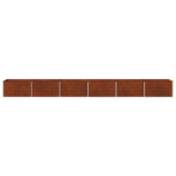 Raised Garden Bed Rusty 600 x 80 x 55 cm corton 8006457