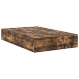 Storage Bed Frame Smoked Oak 120 x 190 cm Engineered Wood 3335425