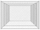 Dog Cage Silver 600 x 200 x 200 cm Galvanised Steel 3368312