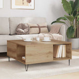 Coffee Table Artisan Oak 80 x 80 x 36.5 cm Engineered Wood 881667