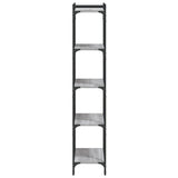 Bookcase 5-Tier Grey Sonoma 60x30x154 cm Engineered Wood 837660