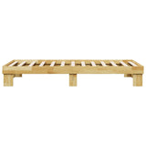 Bed Frame without Mattress 100x200 cm Solid Wood Oak 851949