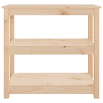 ZNTS Console Table 80x40x74 cm Solid Wood Pine 821669