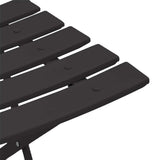 Garden Folding Chair 2 pcs Anthracite 42 x 46 x 82cm Metal 42002960