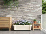 Calypso Planter with Wheels White 79 x 35 x 33 cm PP 42041719