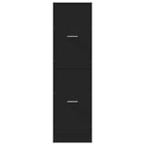 Apothecary Cabinet Black 40x41x144.5 cm Engineered Wood 3309637