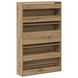 Shoe Cabinet Artisan Oak 80 x 21 x 125.5 cm Engineered Wood 869103