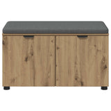 Hall Bench Artisan Oak 80 x 38 x 46 cm 891487