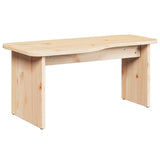 Coffee Table 2 pcs Natural Solid pine wood 873523