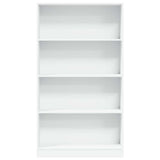 Bookcase White 80x24x143 cm Engineered Wood 857844