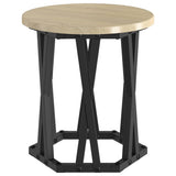 Nesting Side Table 3 pcs Sonoma Oak Engineered Wood and Steel 868256