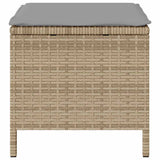 Garden Dining Set Beige Poly Rattan 42007914