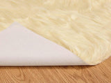 Faux Sheepskin Rug TAFALLA Cream 160 cm Polyester 42021516