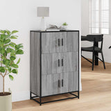 Highboard Grey Sonoma 68x35x106.5 cm Engineered Wood and Metal 849072