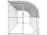 Against Wall Chicken Coop Silver 800 x 100 x 215 cm 3434708