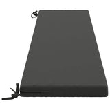 2-Piece Bench Cushions SOEST 2 pcs 100% Polyester Anthracite 949163