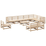 Garden Sofa Set Natural Wood Solid Pine Wood Large Modular 3299485