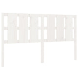 Bed Headboard White 165.5x4x100 cm Solid Wood Pine 818001