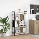 Bookshelf Sonoma Oak 75 x 30 x 123.5 cm Engineered Wood 883965