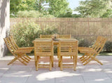 Folding Garden Chairs 8 pcs 43x54x88 cm Bamboo 3278519