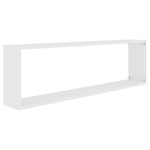 Wall Cube Shelf 4 pcs White 100x15x30 cm Engineered Wood 807080
