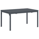 Garden Dining Set Folding 9 pcs Anthracite Steel 3378835