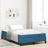 Box Spring Bed with Mattress Dark Blue 120 x 210 cm Fabric 3398741
