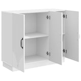 Sideboard High Gloss White 89 x 34.5 x 77 cm Engineered Wood 895339