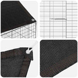 Rabbit Cage Silver 600 x 78 x 78 cm Galvanised Steel 42019239