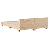 Bed Frame without Mattress 140x200 cm Solid Wood Pine 850728