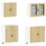 4 Piece Kitchen Cabinet Set Porto Sonoma Oak Engineered Wood 3314874