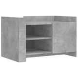 ZNTS Coffee Table Concrete Grey 80x50x50 cm Engineered Wood 848356