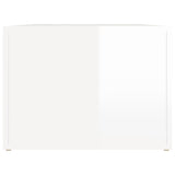 Coffee Table High Gloss White 80x50x36 cm Engineered Wood 816514