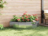 Planter Silver 120 x 60 x 35 cm Galvanised Steel 883687