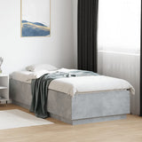 Bed Frame without Mattress Concrete Grey 90x200 cm 3209726