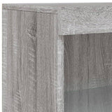 Sideboard with LED Lights Grey Sonoma 60.5x37x100 cm 836712